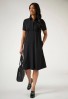 Gemini Shirt Dress Black