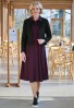 Gemini Shirt Dress Burgundy