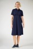 Gemini Shirt Dress Navy