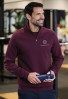Oakland 1/4 Zip Sweatshirt Burgundy