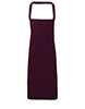 100 Cotton apron - organic certified Aubergine