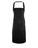 Cotton bib apron organic and Fairtrade certified Black