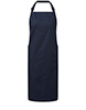 Recycled polyester and cotton bib apron organic and Fairtrade certified Navy