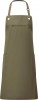 Tablier &agrave; bavette durable &agrave; coutures contrast&eacute;es Barley Olive/Ch&acirc;taigne6