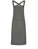 Cross back barista bib apron Dark Grey