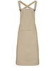 Cross back barista bib apron Khaki