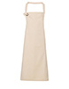 Calibre heavy cotton canvas bib apron Natural