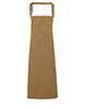 Chino cotton bib apron Khaki