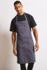 Chino cotton bib apron Steel