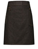 Division waxed-look denim waist apron BlackTan Denim