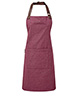 Annex Oxford bib apron Burgundy