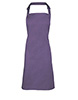 Colours bib apron Purple