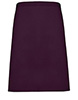 Colours mid-length apron Aubergine