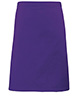 Colours mid-length apron Purple