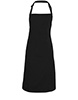 100 Polyester bib apron Black