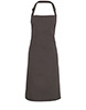 100 Polyester bib apron Dark Grey