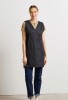 Waterproof wrap around tunic Black
