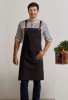 Clip and Clasp cross-back bib apron Black