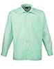 Long sleeve poplin shirt Aqua