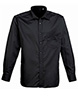 Long sleeve poplin shirt Black