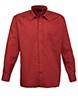 Long sleeve poplin shirt Burgundy