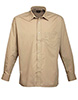 Long sleeve poplin shirt Khaki