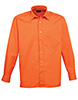 Long sleeve poplin shirt Orange