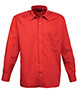 Long sleeve poplin shirt Red