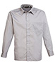 Long sleeve poplin shirt Silver