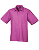 Short sleeve poplin shirt Hot Pink