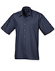 Short sleeve poplin shirt Navy