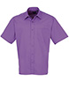 Short sleeve poplin shirt Rich Violet