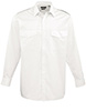 Long sleeve pilot shirt White