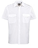 Short sleeve pilot shirt White