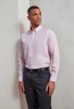 Cotton-rich Oxford stripes shirt White Pink