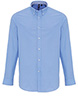 Cotton-rich Oxford stripes shirt Oxford Blue