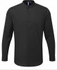 Banded collar grandad long sleeve shirt black6