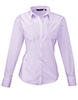 Womens poplin long sleeve blouse Lilac
