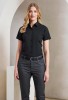 Womens supreme poplin short sleeve shirt Black
