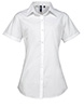 Womens supreme poplin short sleeve shirt White