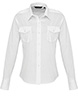 Chemise pilote manches longues femme Blanc3