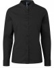 Women's Banded Collar Grandad Shirt Black