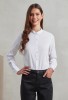 Women's Banded Collar Grandad Shirt White