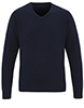Essential acrylic v-neck sweater Navy