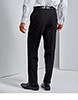 Pantalon en polyester (pli simple) Noir3