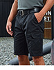 Workwear cargo shorts Black