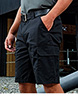 Workwear cargo shorts Black