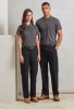 Stretchchecker work cargo trousers Black