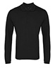 Long sleeve Coolchecker® piqué polo Black