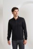 Long sleeve Coolchecker piqu&eacute; polo Black